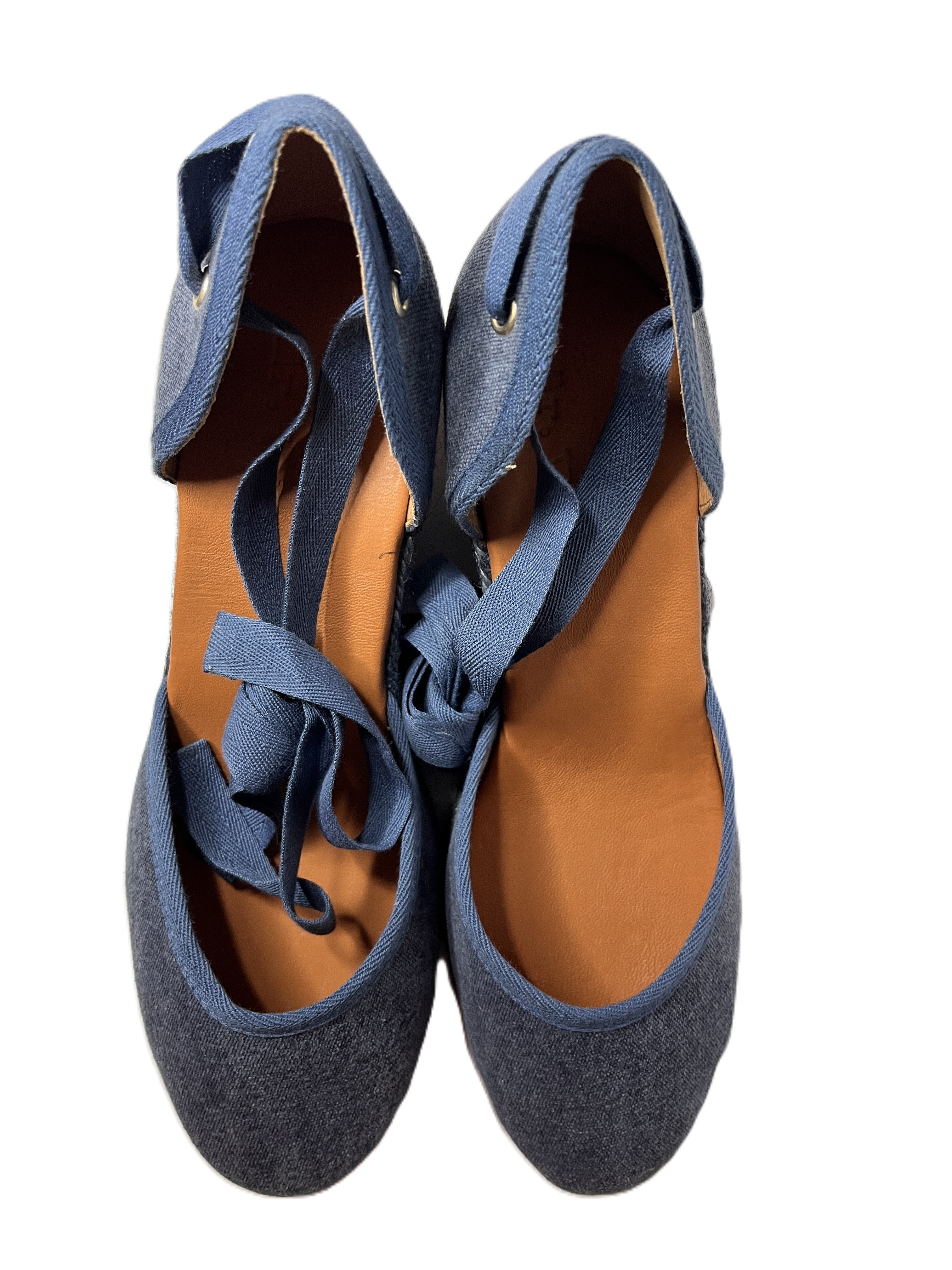 CUÑA PALOMA ESPARTO DENIM