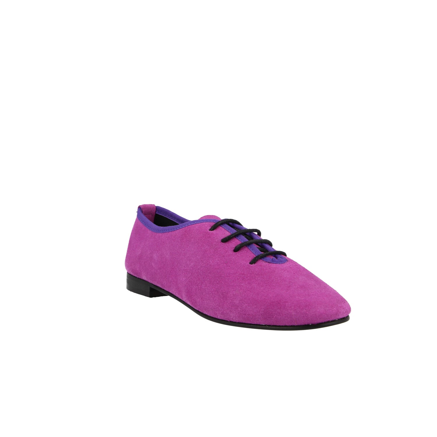 Zapato plano de cordón con contraste de color