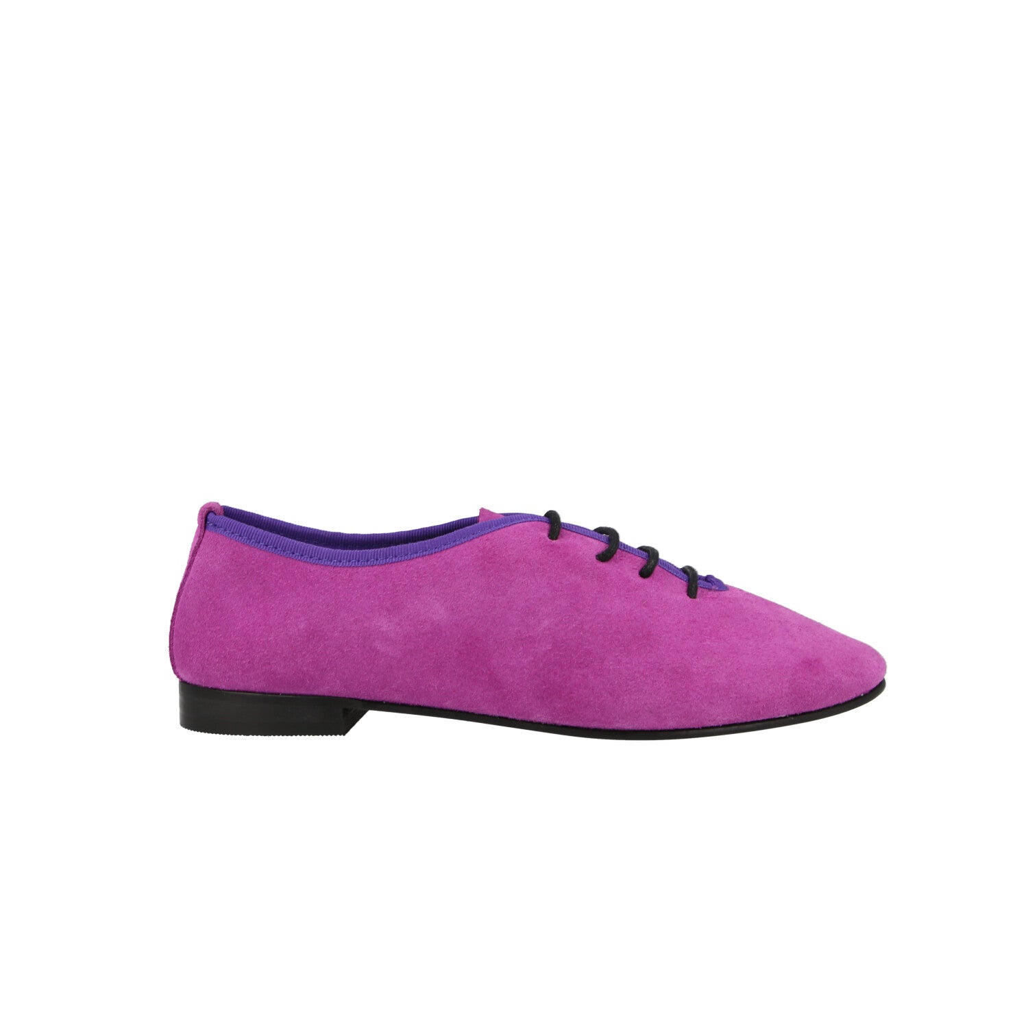 Zapato plano de cordón con contraste de color